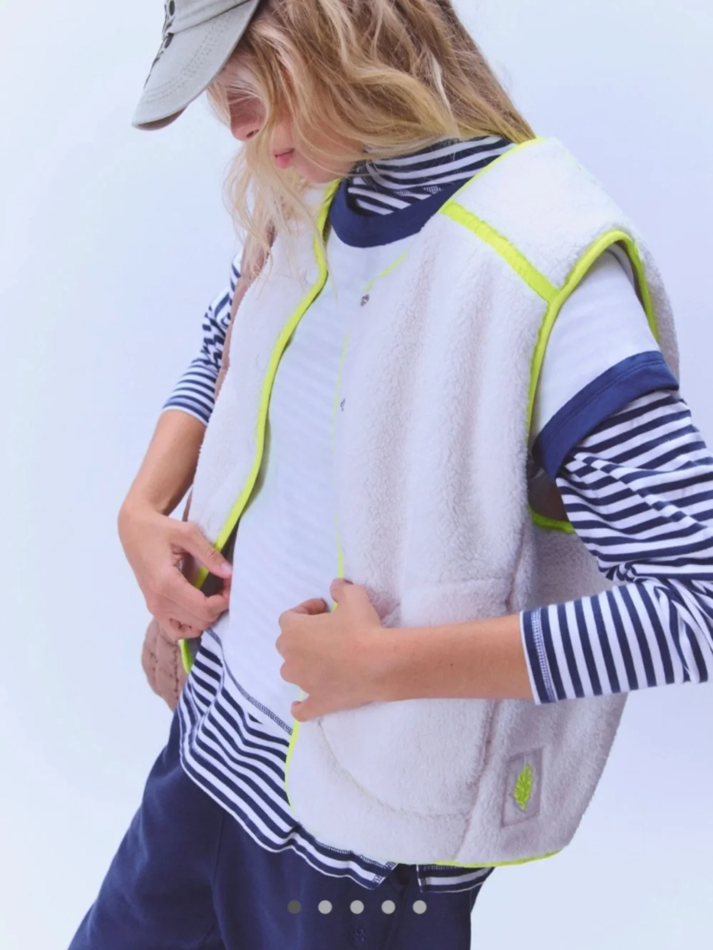 NWT FREE PEOPLE KEEP IT COZY FLEECE VEST - Picture 8 of 10